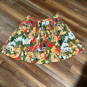 Pinup Bathing Beauty pleated skirt